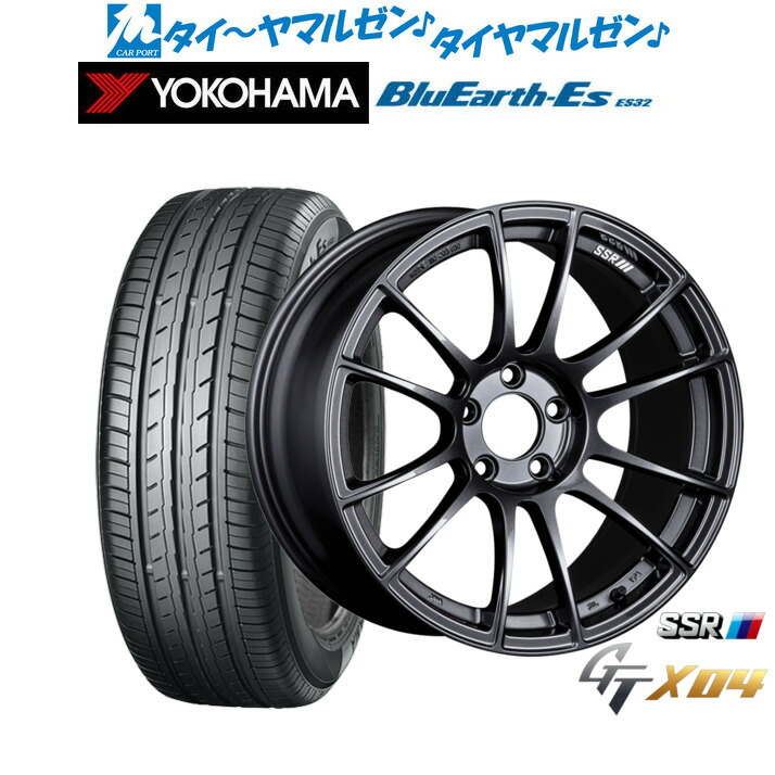[マラソン期間]割引クーポン配布新品 サマータイヤ ホイール4本セットタナベ SSR GT X0418インチ 7.5Jヨコハマ BluEarth-ES ブルーアースイーエス ES32215/45R18｜カーポートマルゼン 店