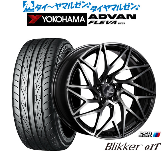 [ﾏﾗｿﾝ期間]P最大42倍&ｸｰﾎﾟﾝ配布 新品 サマータイヤ ホイール4本セット タナベ SSR ブリッカー 01T 19インチ 8.5J ヨコハマ ADVAN アドバン フレバ V701 235/35R19
