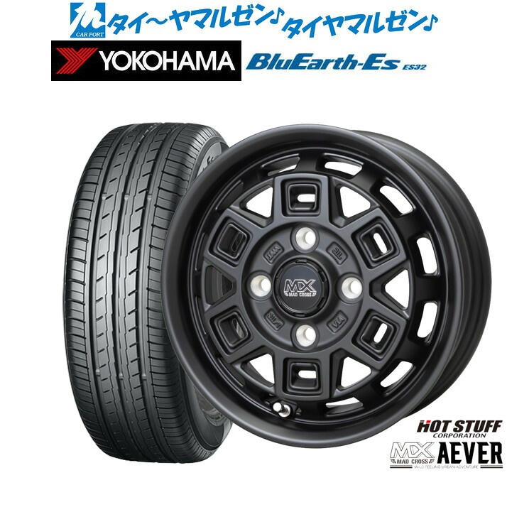 新品 サマータイヤ ホイール4本セットホットスタッフ マッドクロス アイヴァー 12インチ 4.0Jヨコハマ BluEarth-ES ブルーアースイーエス ES32135/80R12｜カーポートマルゼン 店