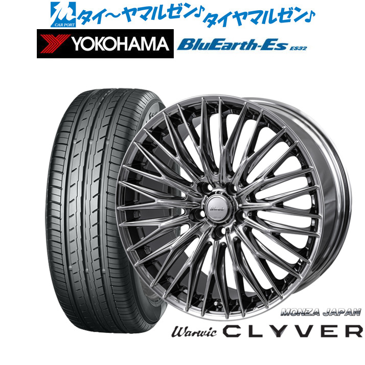 新品 サマータイヤ ホイール4本セット モンツァ ワーウィック クライヴァー 18インチ 7.5J ヨコハマ BluEarth-ES ブルーアースイーエス ES32 225/50R18