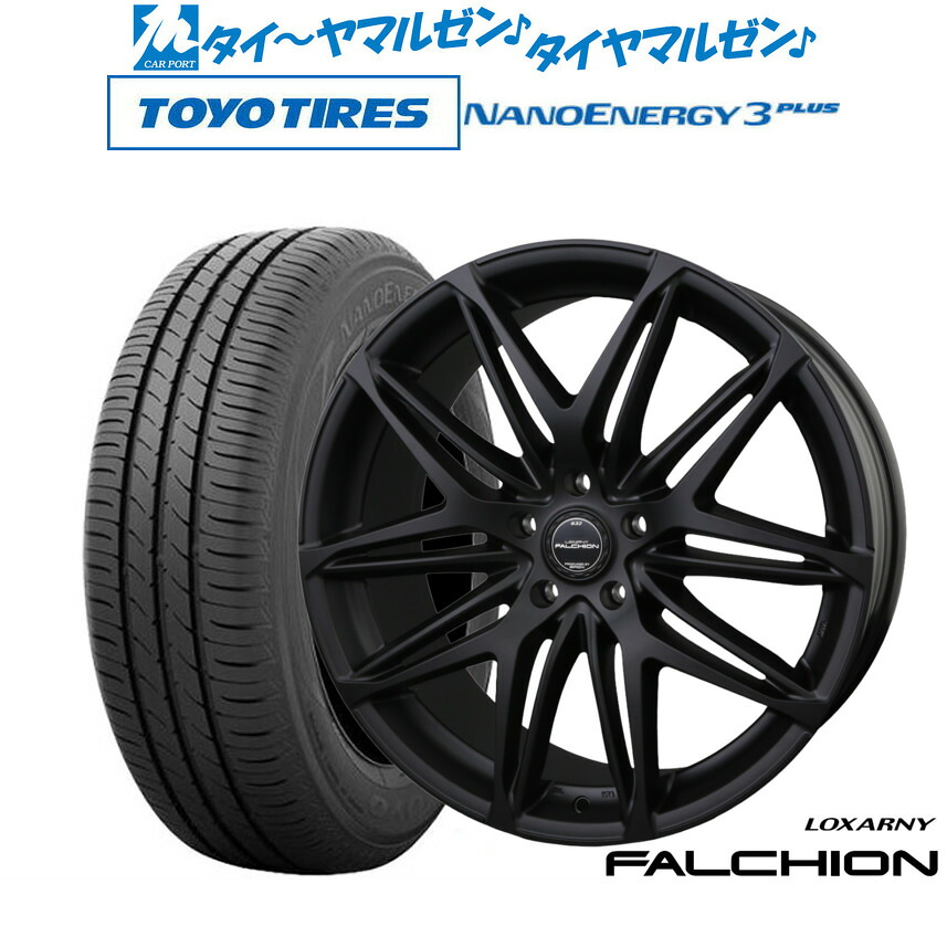 新品 サマータイヤ ホイール4本セット BADX ロクサーニ ファルシオン Black Edition 18インチ 7.5J トーヨータイヤ NANOENERGY ナノエナジー 3プラス 225/45R18