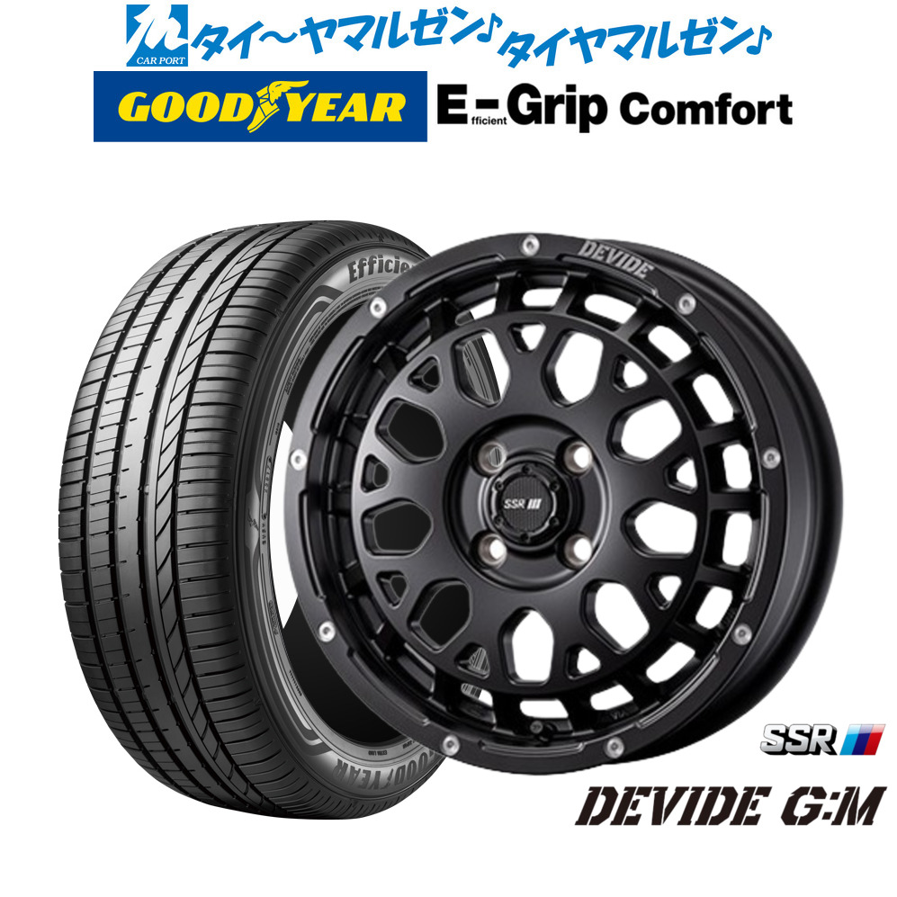 新品 サマータイヤ ホイール4本セットタナベ SSR ディバイド G:M14インチ 4.5Jグッドイヤー エフィシエント グリップ コンフォート165/60R14｜カーポートマルゼン 店 73,590円