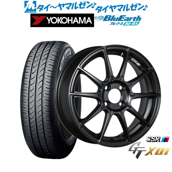 [マラソン期間]割引クーポン配布新品 サマータイヤ ホイール4本セットタナベ SSR GT X0115インチ 6.0Jヨコハマ BluEarth ブルーアース (AE-01)165/65R15｜カーポートマルゼン 店