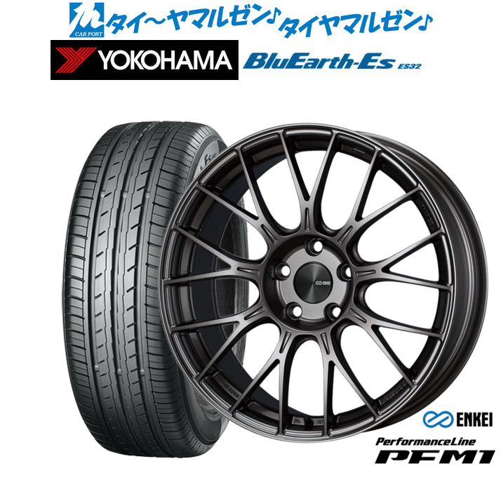 新品 サマータイヤ ホイール4本セットエンケイ PFM118インチ 7.5Jヨコハマ BluEarth-ES ブルーアースイーエス ES32235/50R18|カーポートマルゼン 店