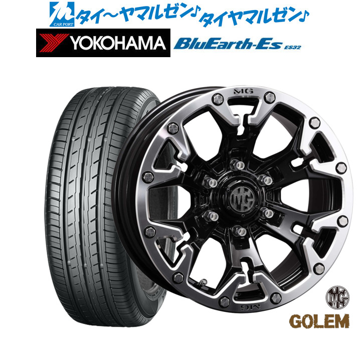 [5と0のつく日]割引クーポン配布新品 サマータイヤ ホイール4本セットクリムソン MG ゴーレム17インチ 7.0Jヨコハマ BluEarth-ES ブルーアースイーエス ES32215/60R17｜カーポートマルゼン 店