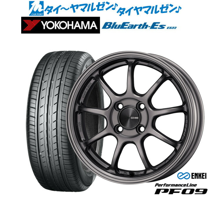 新品 サマータイヤ ホイール4本セット エンケイ PF09 16インチ 6.5J ヨコハマ BluEarth-ES ブルーアースイーエス ES32 185/60R16 86,845円