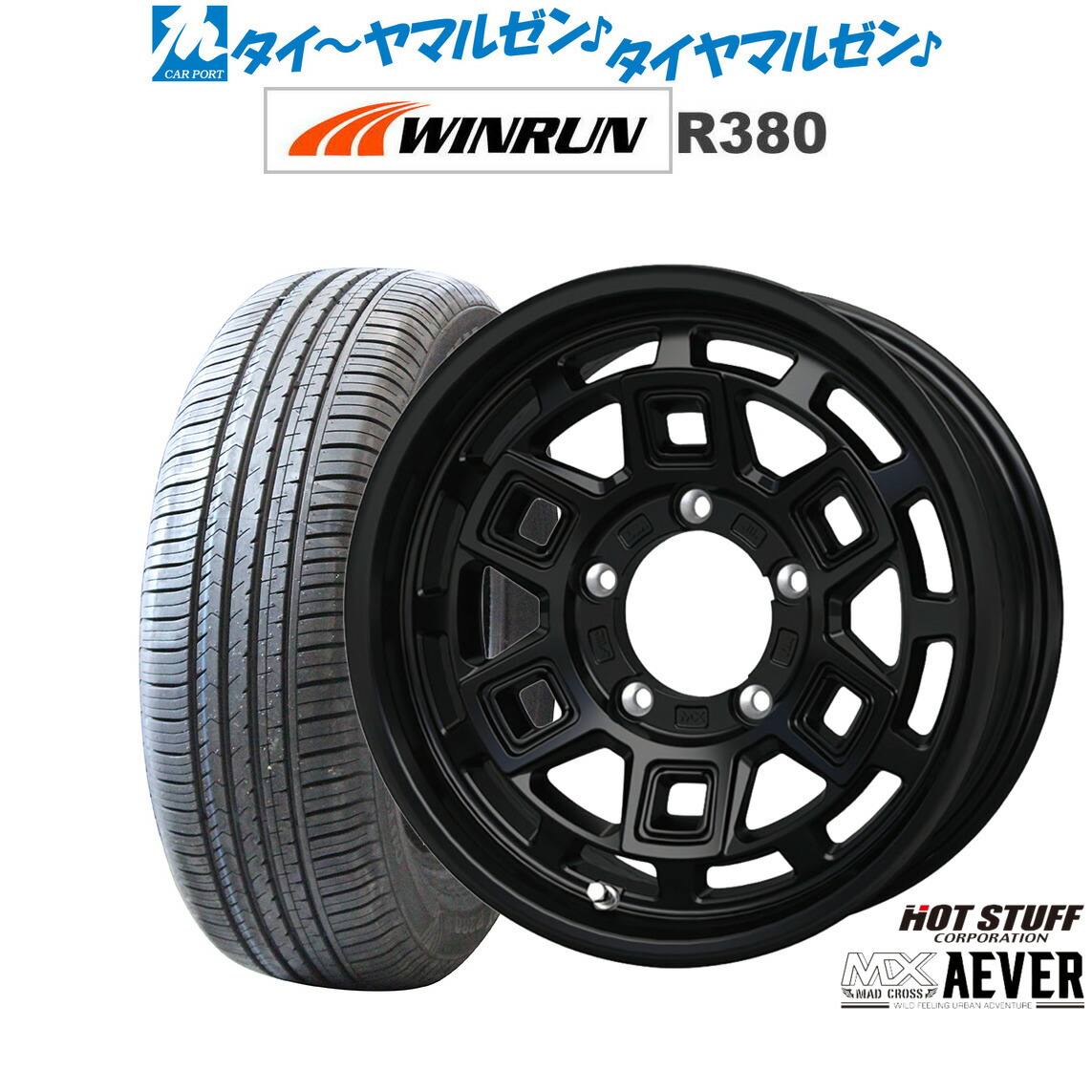 新品 サマータイヤ ホイール4本セット ホットスタッフ マッドクロス アイヴァー 16インチ 6.0J WINRUN ウインラン R380 215/65R16 61,930円