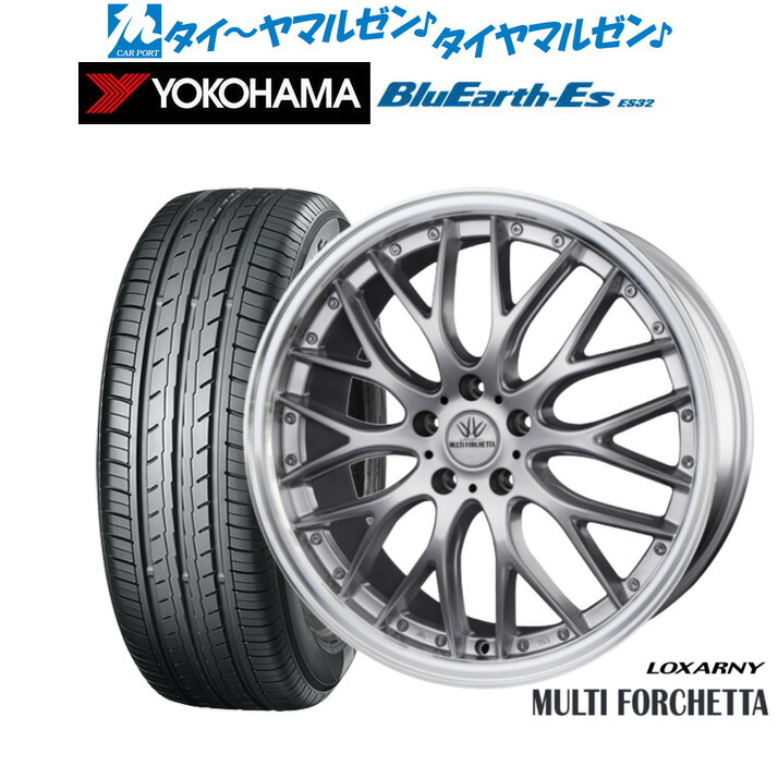 新品 サマータイヤ ホイール4本セット BADX ロクサーニ マルチフォルケッタ 18インチ 7.5J ヨコハマ BluEarth-ES ブルーアースイーエス ES32 225/50R18