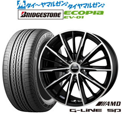 [18日]割引クーポン配布 新品 サマータイヤ ホイール4本セット BADX AMD G-Line SP 17インチ 7.0J ブリヂストン ECOPIA エコピア EV-01 215/50R17