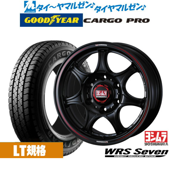 新品 サマータイヤ ホイール4本セットYOSHIMURA ヨシムラ WRS Seven(WRS7)15インチ 6.0Jグッドイヤー カーゴ プロ195/80R15|カーポートマルゼン 店