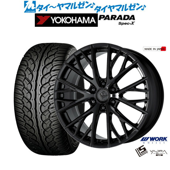 [ﾏﾗｿﾝ期間]P最大42倍&ｸｰﾎﾟﾝ配布 新品 サマータイヤ ホイール4本セット ワーク LS バサラ SUV LX 22インチ 10.0J ヨコハマ PARADA パラダ Spec-X 285/45R22