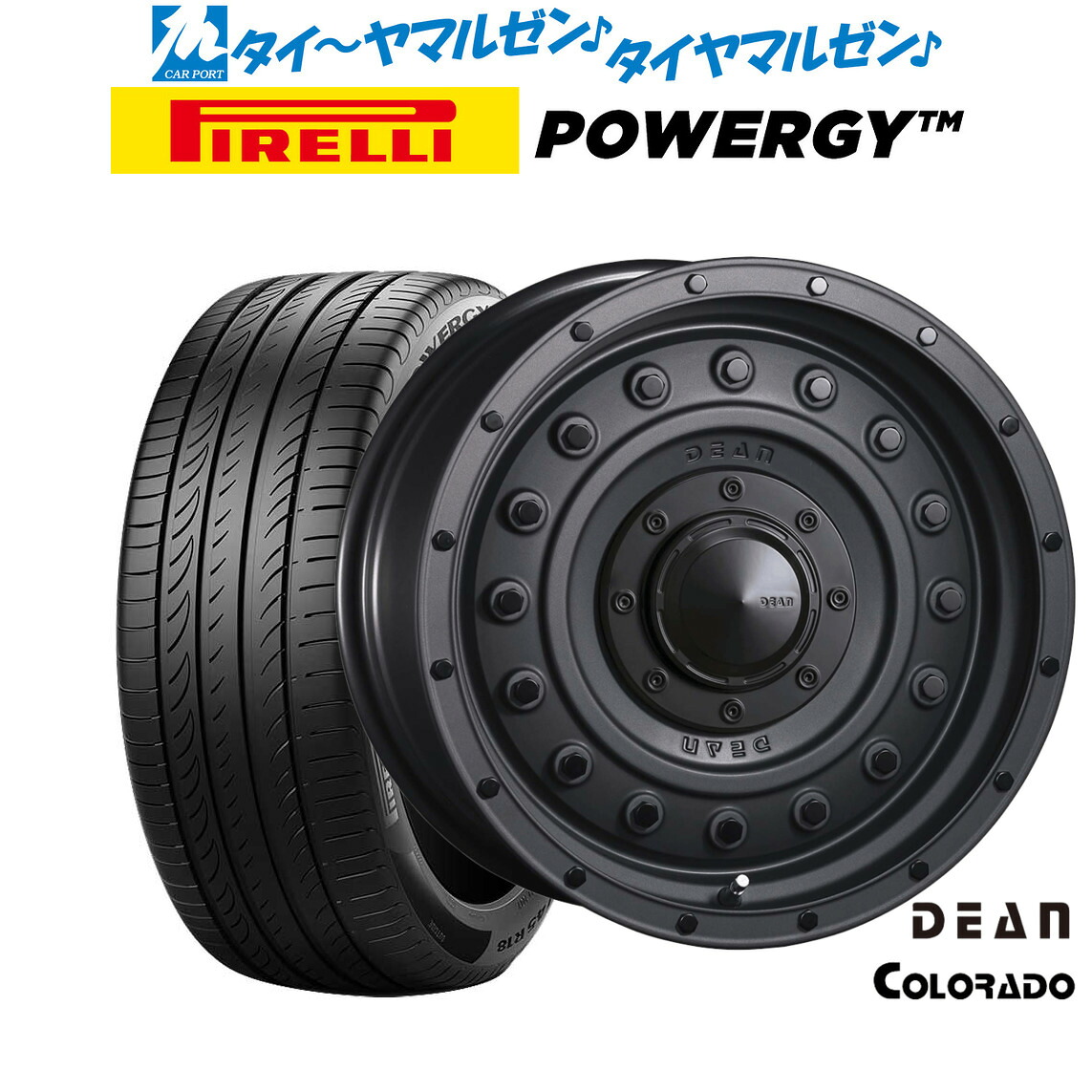 新品 サマータイヤ ホイール4本セットクリムソン ディーン コロラド16インチ 7.0Jピレリ POWERGY (パワジー)215/65R16｜カーポートマルゼン 店 109,780円