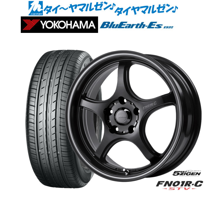新品 サマータイヤ ホイール4本セット 5ZIGEN ゴジゲン プロレーサー FN01R-C STV 17インチ 7.0J ヨコハマ BluEarth-ES ブルーアースイーエス ES32 215/60R17