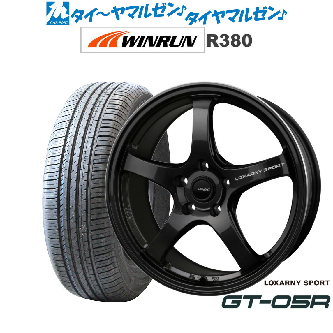 新品 サマータイヤ ホイール4本セットBADX ロクサーニスポーツ GT-05R17インチ 7.5JWINRUN ウインラン R380215/60R17|カーポートマルゼン 店