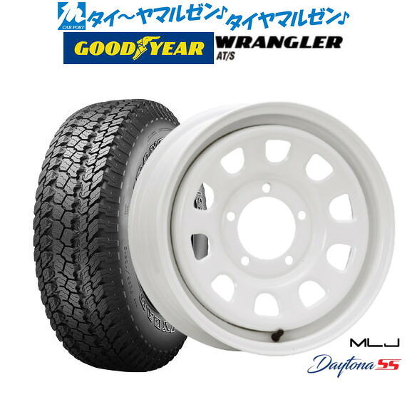 新品 オフロードタイヤ ホイール4本セットMLJ デイトナ SS16インチ 5.5Jグッドイヤー ラングラー AT/S175/80R16|カーポートマルゼン 店