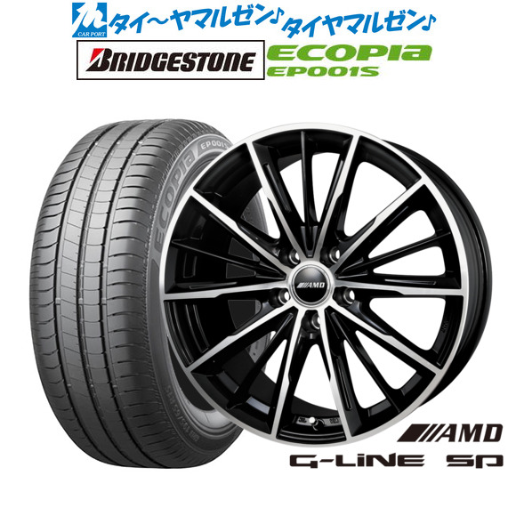 [18日]割引クーポン配布 新品 サマータイヤ ホイール4本セット BADX AMD G-Line SP 15インチ 6.0J ブリヂストン ECOPIA エコピア EP001S 195/65R15
