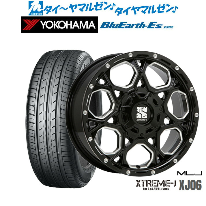 新品 サマータイヤ ホイール4本セット MLJ エクストリーム XJ06 16インチ 7.0J ヨコハマ BluEarth-ES ブルーアースイーエス ES32 205/50R16
