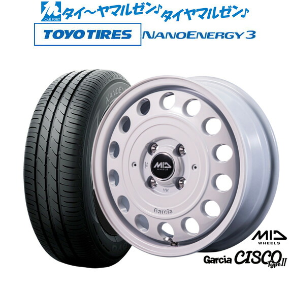 新品 サマータイヤ ホイール4本セットMID ホイールズ ガルシア シスコ Type214インチ 4.5Jトーヨータイヤ NANOENERGY ナノエナジー 3 155/55R14|カーポートマルゼン 店