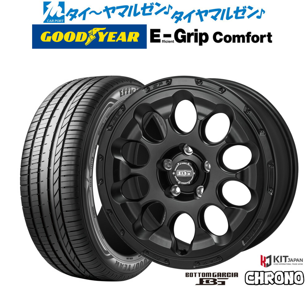 新品 サマータイヤ ホイール4本セットコーセイ ボトムガルシア クロノ17インチ 7.0Jグッドイヤー エフィシエント グリップ コンフォート195/60R17｜カーポートマルゼン 店