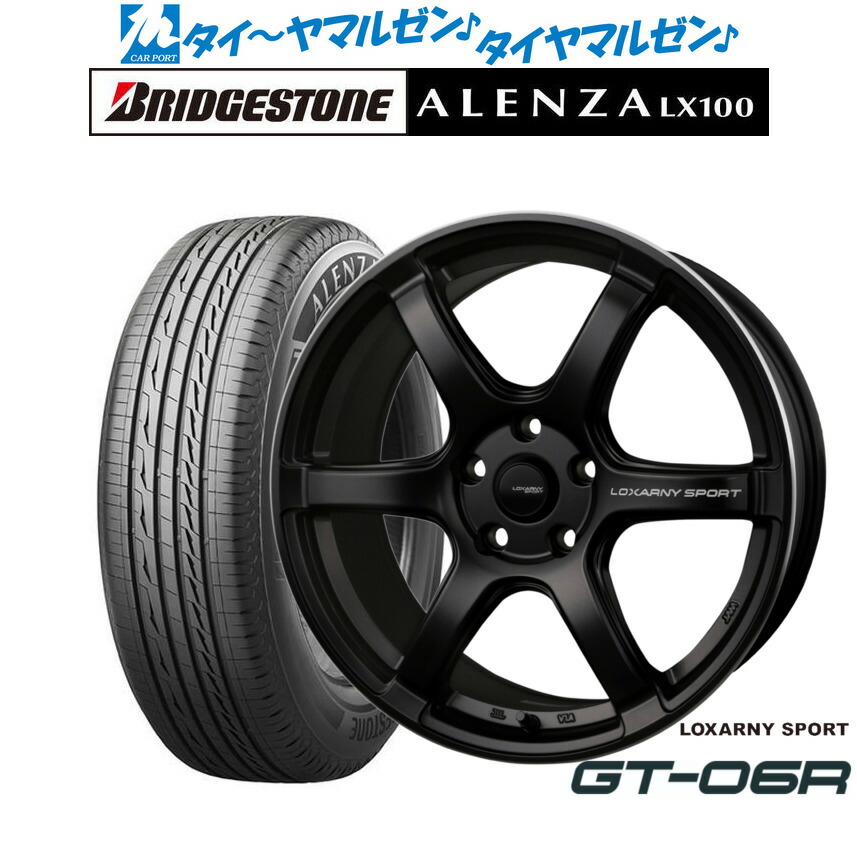 新品 サマータイヤ ホイール4本セットBADX ロクサーニスポーツ GT-06R18インチ 8.0Jブリヂストン ALENZA アレンザ LX100215/50R18｜カーポートマルゼン 店