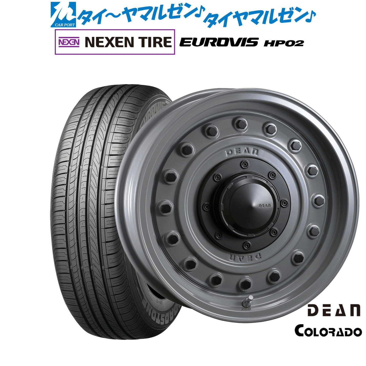 新品 サマータイヤ ホイール4本セット クリムソン ディーン コロラド 16インチ 6.5J NEXEN ネクセン ロードストーン ユーロビズ HP02 215/65R16