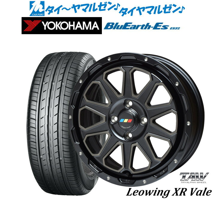[ﾏﾗｿﾝ期間]P最大42倍&ｸｰﾎﾟﾝ配布 新品 サマータイヤ ホイール4本セット トライアルファ レオウイング クロスヴェイル 15インチ 5.0J ヨコハマ BluEarth-ES ブルーアースイーエス ES32 165/55R15