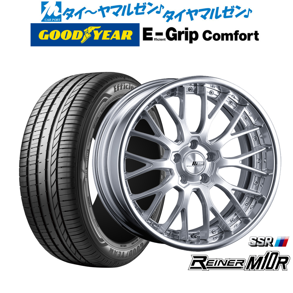 [ﾏﾗｿﾝ期間]P最大42倍&ｸｰﾎﾟﾝ配布 新品 サマータイヤ ホイール4本セット タナベ SSR ライナー M10R 19インチ 8.0J グッドイヤー エフィシエント グリップ コンフォート 245/40R19