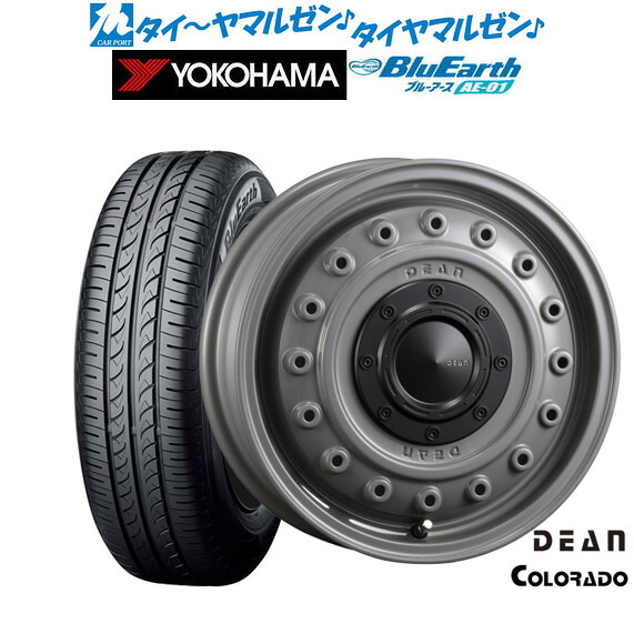 新品 サマータイヤ ホイール4本セット クリムソン ディーン コロラド 15インチ 4.5J ヨコハマ BluEarth ブルーアース (AE-01) 165/60R15