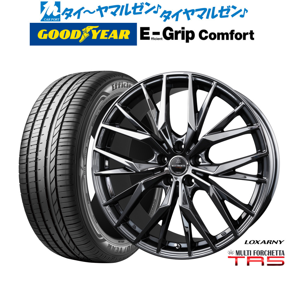 新品 サマータイヤ ホイール4本セットBADX ロクサーニ マルチフォルケッタ TR519インチ 8.0Jグッドイヤー エフィシエント グリップ コンフォート235/35R19｜カーポートマルゼン 店 120,250円