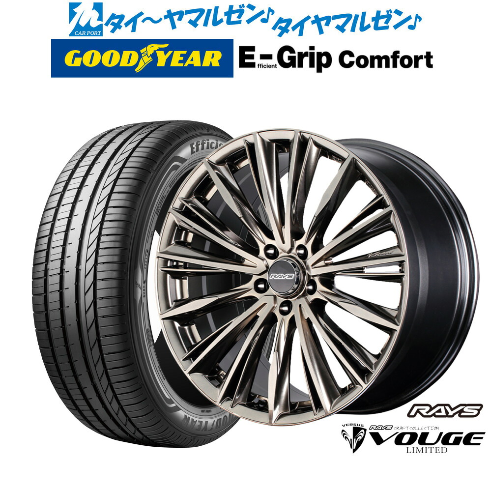 新品 サマータイヤ ホイール4本セット レイズ ベルサス CRAFT COLLECTION ヴォウジェ LIMITED(グレイスゴールド) 19インチ 8.0J グッドイヤー エフィシエント グリップ コンフォート 215/35R19