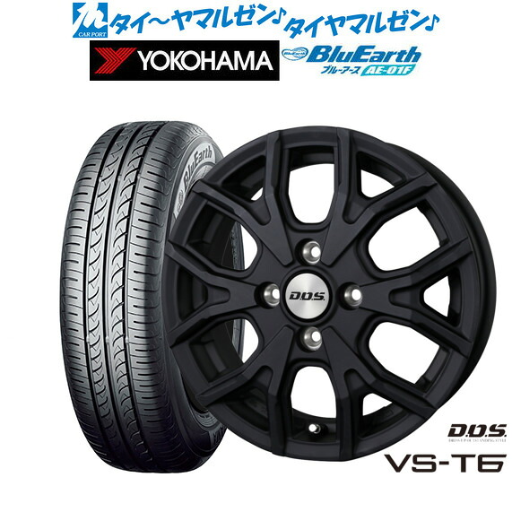 新品 サマータイヤ ホイール4本セットBADX D,O,S(DOS) VS-T614インチ 4.5Jヨコハマ BluEarth ブルーアース (AE-01F)165/70R14|カーポートマルゼン 店