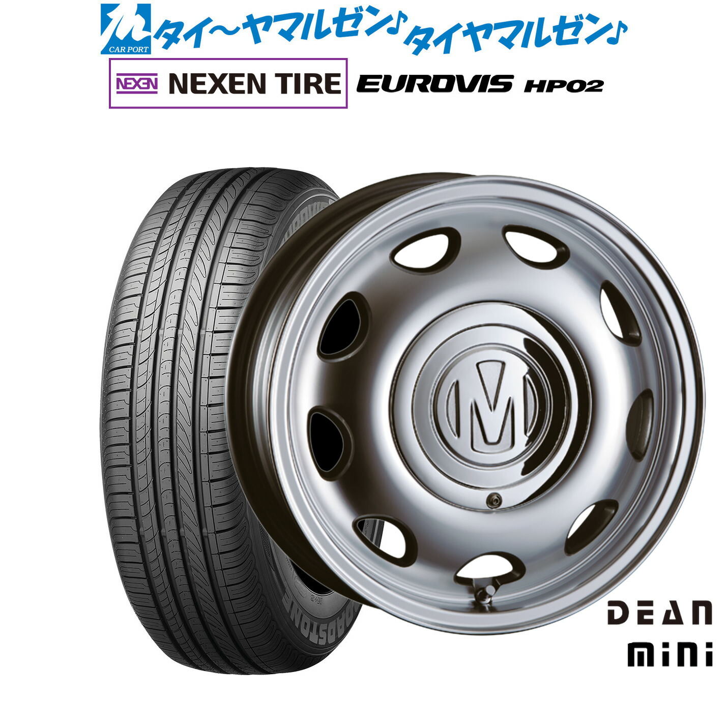 新品 サマータイヤ ホイール4本セット クリムソン ディーン ミニ 14インチ 5.0J NEXEN ネクセン ロードストーン ユーロビズ HP02 155/65R14