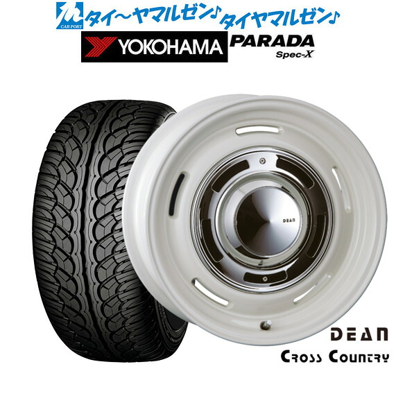 [18日]割引クーポン配布 新品 サマータイヤ ホイール4本セット クリムソン ディーン クロスカントリー 18インチ 8.0J ヨコハマ PARADA パラダ Spec-X 235/60R18