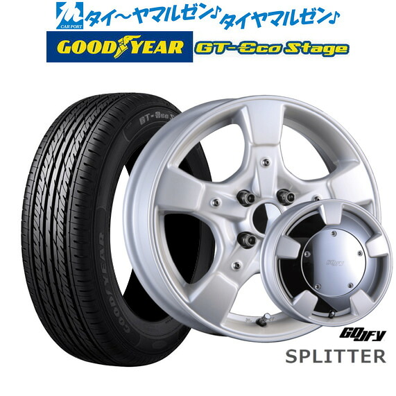 [18日]割引クーポン配布 新品 サマータイヤ ホイール4本セット クリムソン グーフィー スプリッター 15インチ 6.0J グッドイヤー GT-エコ ステージ 165/65R15