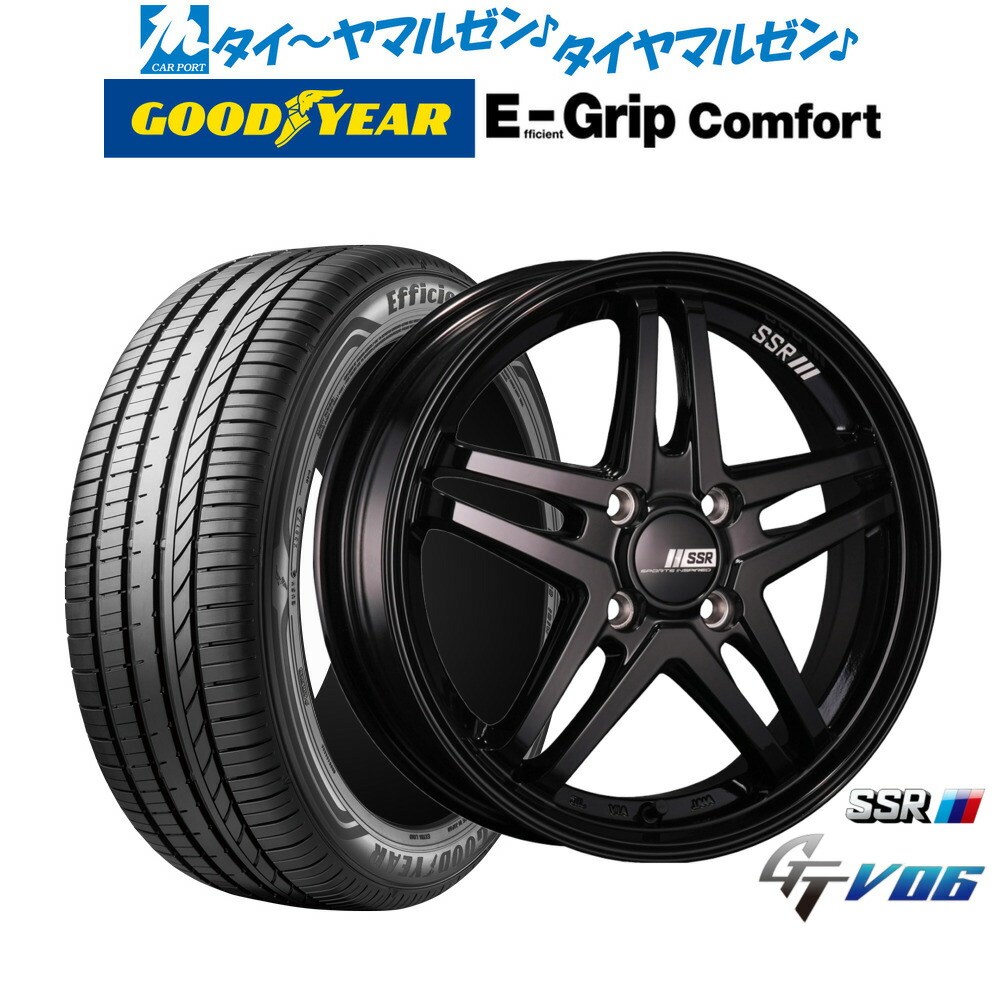 [マラソン期間]割引クーポン配布 新品 サマータイヤ ホイール4本セット タナベ SSR GT V06 17インチ 7.0J グッドイヤー エフィシエント グリップ コンフォート 215/40R17