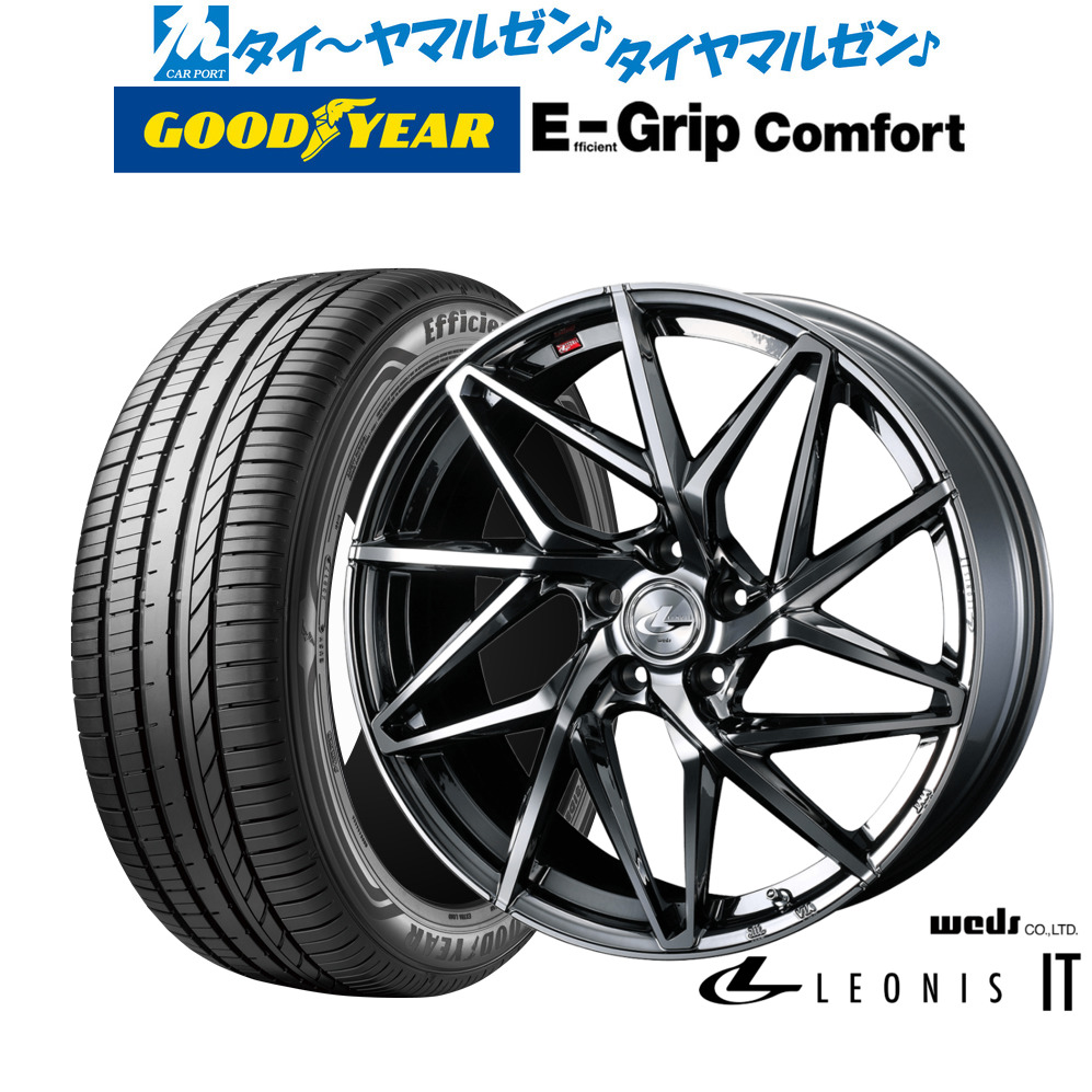 新品 サマータイヤ ホイール4本セットウェッズ レオニス IT19インチ 7.5Jグッドイヤー エフィシエント グリップ コンフォート245/40R19｜カーポートマルゼン 店