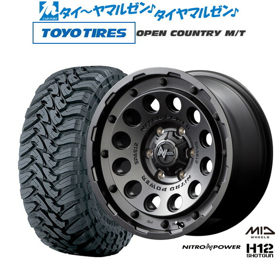 新品 サマータイヤ ホイール4本セット MID ナイトロパワー H12 ショットガン 18インチ 8.0J トーヨータイヤ OPEN COUNTRY オープンカントリー MT 275/70R18