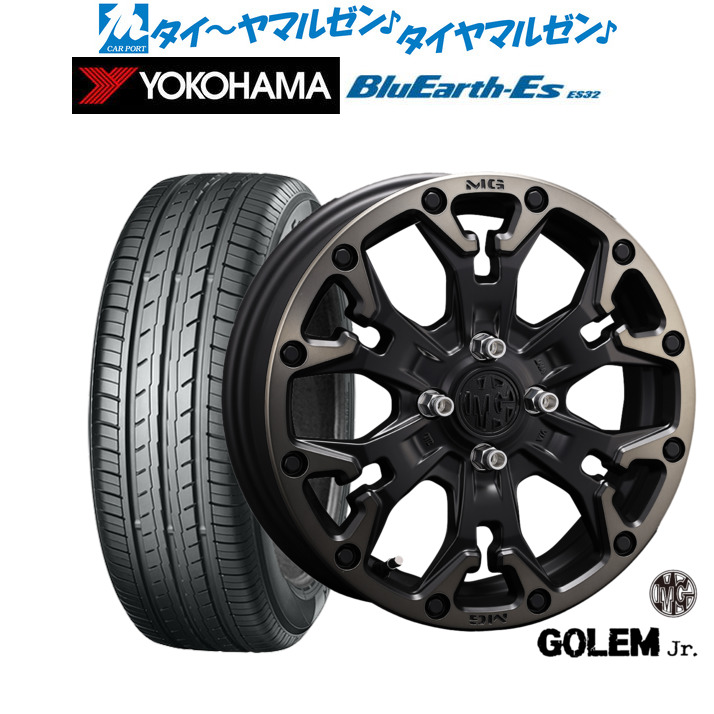 新品 サマータイヤ ホイール4本セットクリムソン MG ゴーレム Jr.16インチ 6.0Jヨコハマ BluEarth-ES ブルーアースイーエス ES32195/60R16|カーポートマルゼン 店
