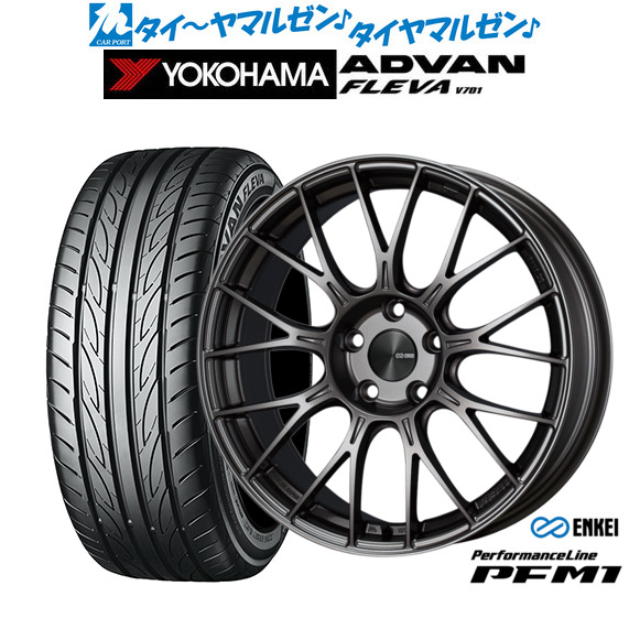 新品 サマータイヤ ホイール4本セットエンケイ PFM118インチ 7.5Jヨコハマ ADVAN アドバン フレバ V701215/35R18|カーポートマルゼン 店