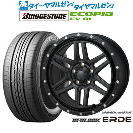 新品 サマータイヤ ホイール4本セット モンツァ ハイブロック エルデ 17インチ 7.5J ブリヂストン ECOPIA エコピア EV-01 215/50R17