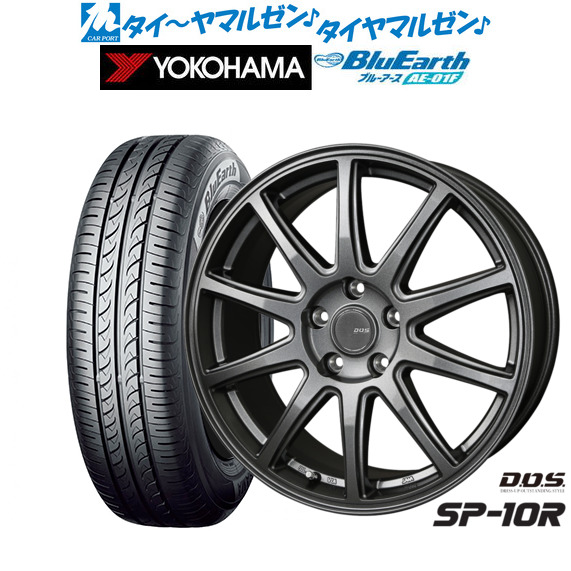 新品 サマータイヤ ホイール4本セットBADX D,O,S(DOS) SP-10R15インチ 6.0Jヨコハマ BluEarth ブルーアース (AE-01F)185/65R15｜カーポートマルゼン 店