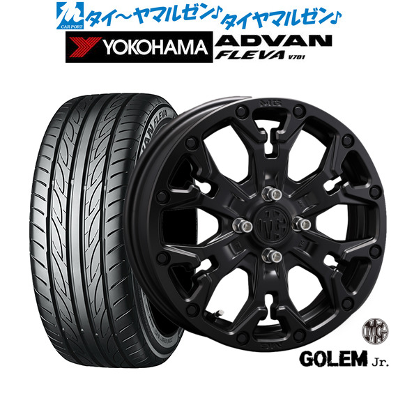 新品 サマータイヤ ホイール4本セット クリムソン MG ゴーレム Jr. 16インチ 6.0J ヨコハマ ADVAN アドバン フレバ V701 195/45R16