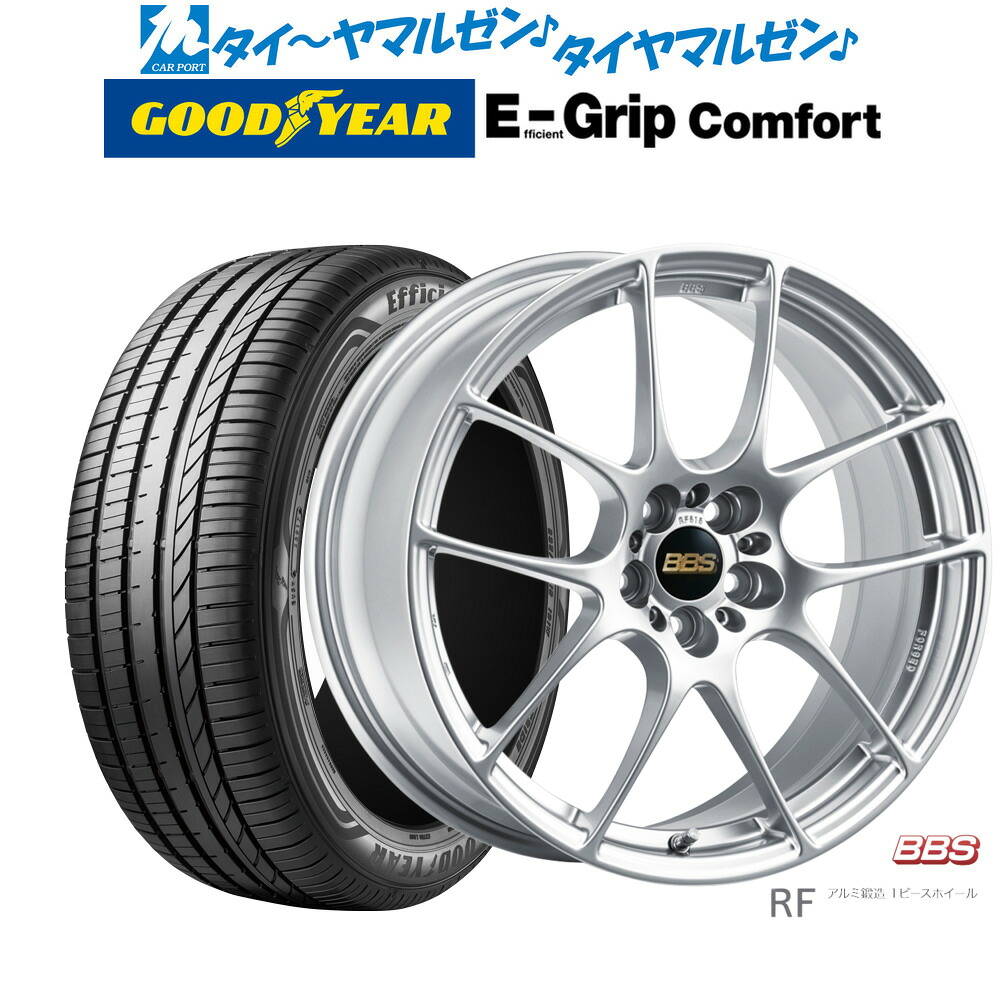 新品 サマータイヤ ホイール4本セットBBS JAPAN RF18インチ 7.5Jグッドイヤー エフィシエント グリップ コンフォート235/50R18｜カーポートマルゼン 店 216,000円