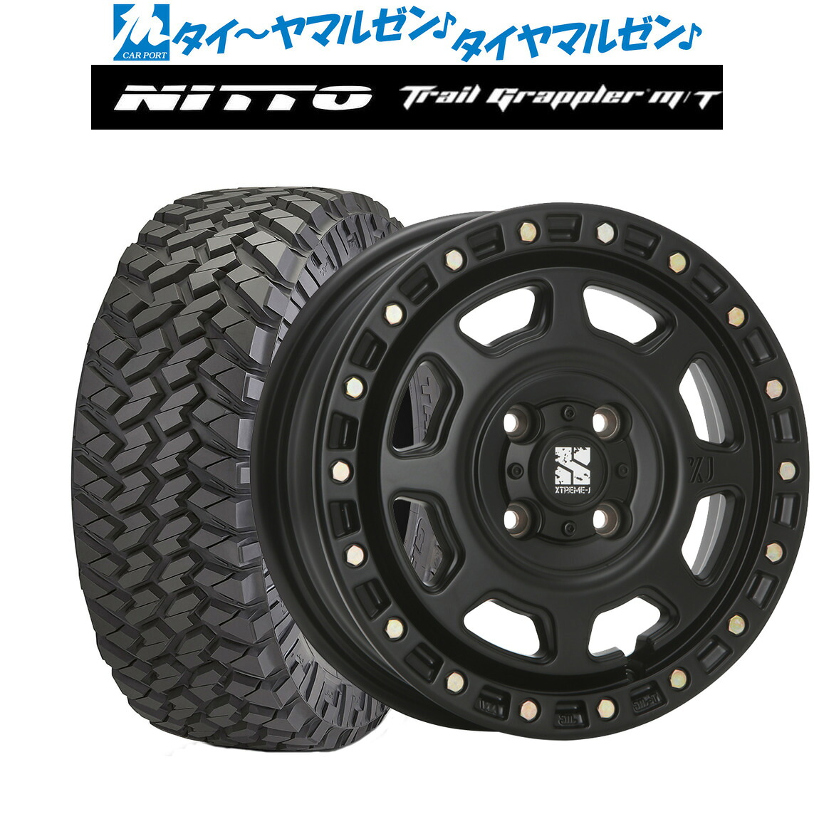 新品 サマータイヤ ホイール4本セットMLJ エクストリーム XJ0718インチ 8.0JNITTO TRAIL GRAPPLER m/T285/65R18｜カーポートマルゼン 店