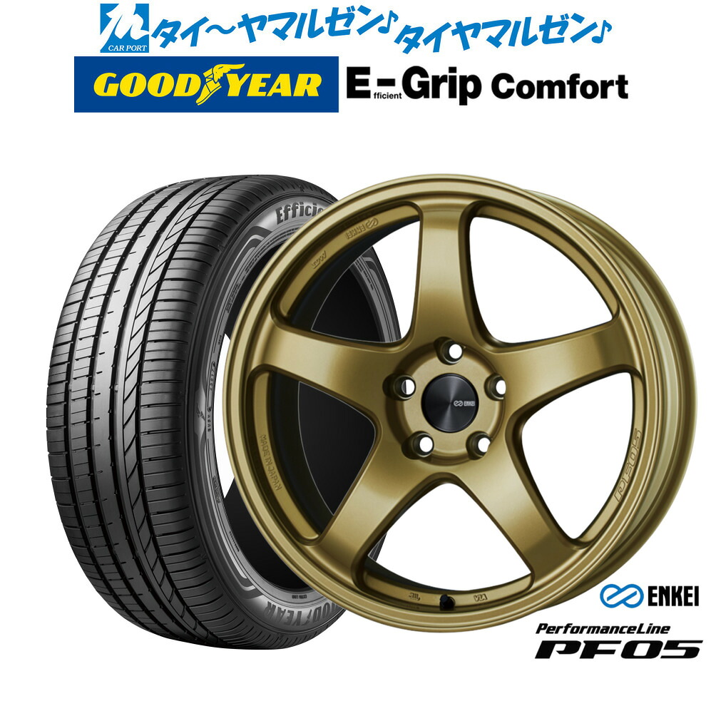 新品 サマータイヤ ホイール4本セットエンケイ PF0519インチ 8.0Jグッドイヤー エフィシエント グリップ コンフォート245/40R19|カーポートマルゼン 店