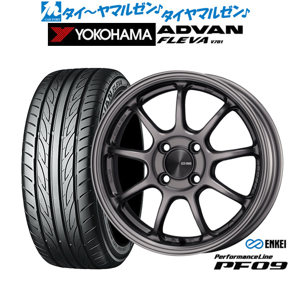 新品 サマータイヤ ホイール4本セット エンケイ PF09 16インチ 6.5J ヨコハマ ADVAN アドバン フレバ V701 205/50R16