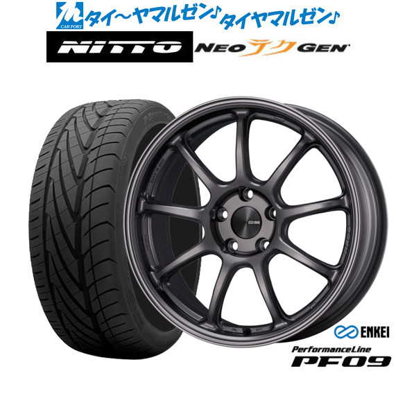 新品 サマータイヤ ホイール4本セットエンケイ PF0917インチ 7.0JNITTO NEO GEN 215/40R17｜カーポートマルゼン 店