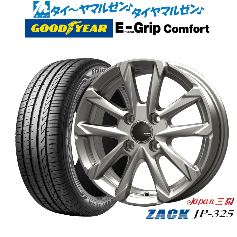 [ﾏﾗｿﾝ期間]P最大42倍&ｸｰﾎﾟﾝ配布 新品 サマータイヤ ホイール4本セット JAPAN三陽 ZACK JP-325 16インチ 6.0J グッドイヤー エフィシエント グリップ コンフォート 195/45R16
