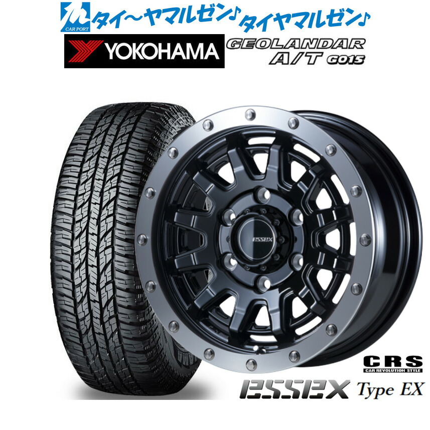 [ﾏﾗｿﾝ期間]P最大42倍&ｸｰﾎﾟﾝ配布 新品 オフロードタイヤ ホイール4本セット CRS ESSEX エセックス EX-16 16インチ 6.5J ヨコハマ GEOLANDAR ジオランダー AT(G015) 215/65R16