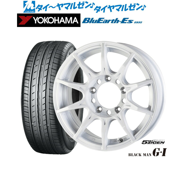 新品 サマータイヤ ホイール4本セット5ZIGEN ゴジゲン ブラックマン ジーアイ16インチ 5.5Jヨコハマ BluEarth-ES ブルーアースイーエス ES32215/65R16｜カーポートマルゼン 店 82,390円